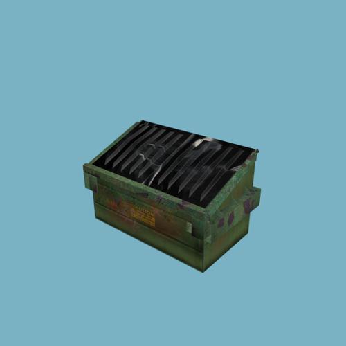 Dumpster textured for the Blender game engine preview image